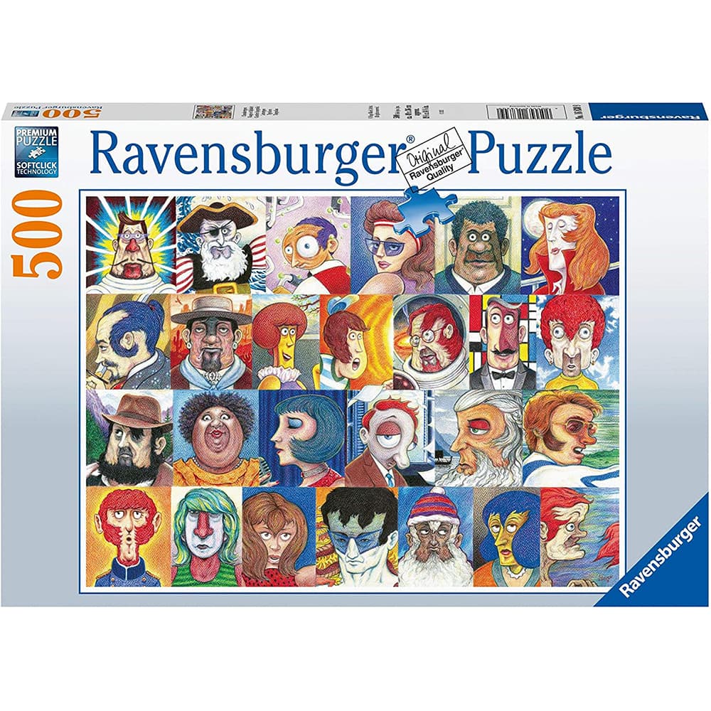 پازل 500 قطعه Ravensburger طرح چهره‌ها