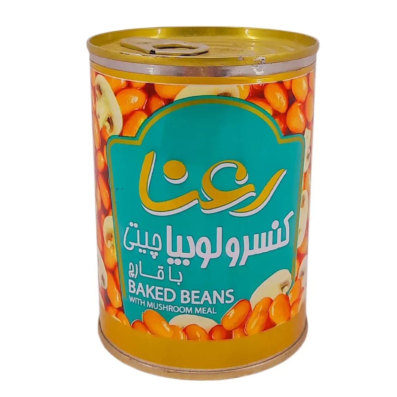 کنسرو لوبیا چیتی با قارچ رعنا – 400 گرم