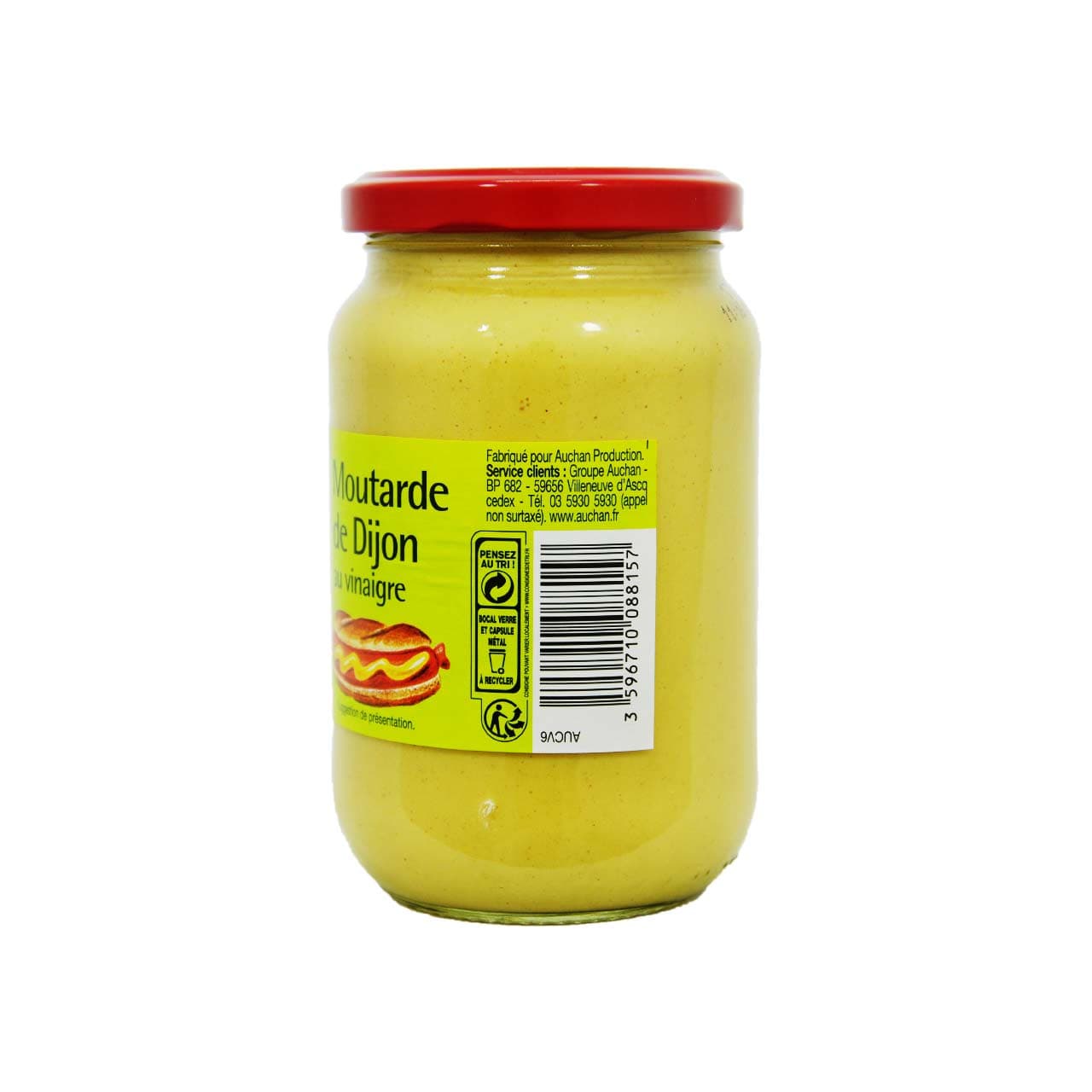 سس خردل دیژون تند ۳۷۰ گرم – auchan — تصویر ۲