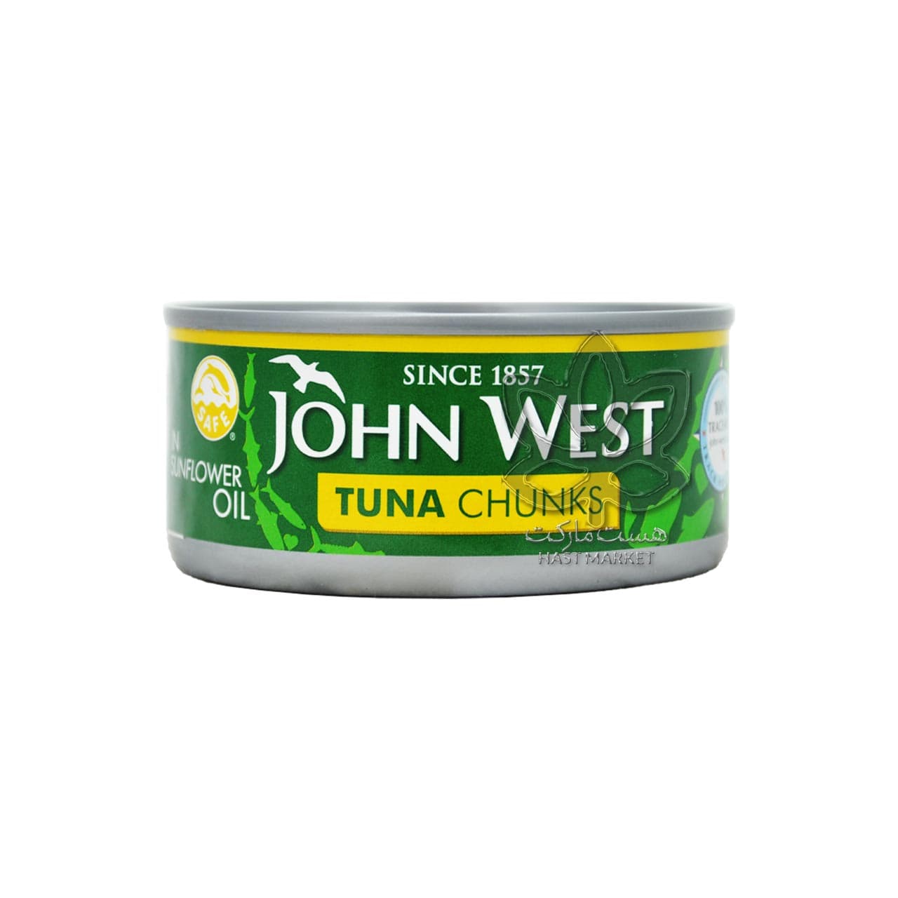 کنسرو ماهی تن در روغن آفتابگردان ۱۴۵ گرم جان وست – john west