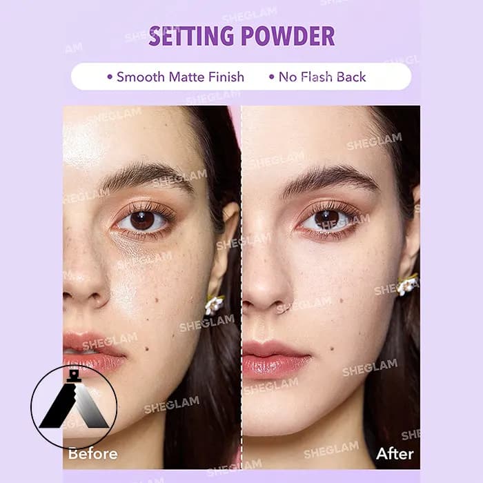 پودر فیکس صورت و زیر چشم شیگلم — تصویر ۳