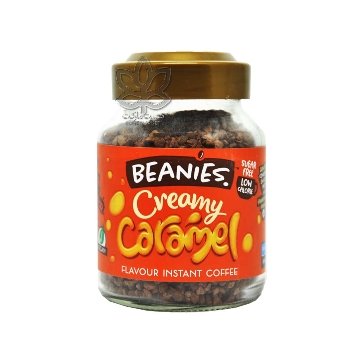 قهوه فوری طعم کرم کارامل ۵۰ گرم بینیز – beanies — تصویر ۲