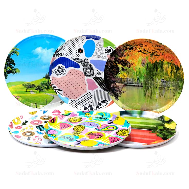 سینی گرد طرحدار یزدگل(18)/743