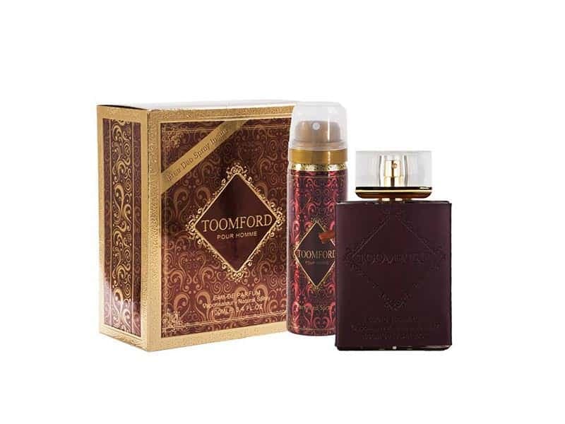 ادکلن مردانه فراگرنس ورد تام فورد با اسپری Fragrance World TOOMFORD