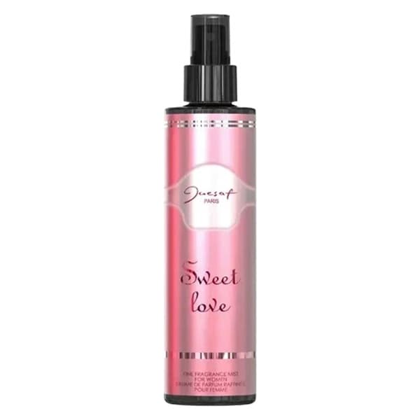 بادی اسپلش زنانه ژک ساف پاریس مدل سوئیت لاو حجم ۲۰۰ میلی لیتر | body spray Sweet Love For Women Jacsaf 200ml