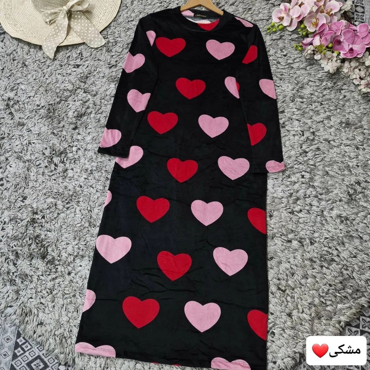 ماکسی مخمل مدل قلبی — تصویر ۶
