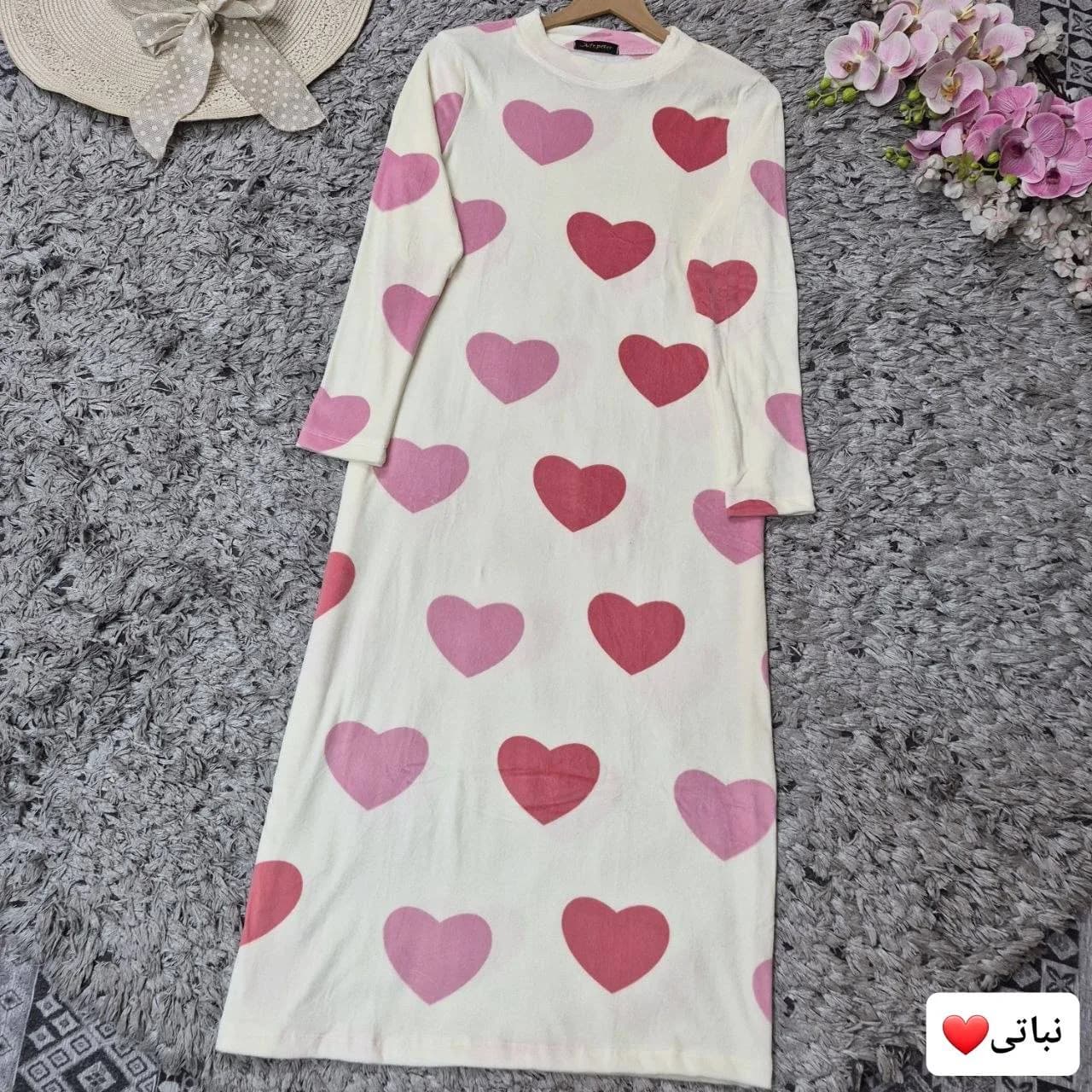 ماکسی مخمل مدل قلبی — تصویر ۵