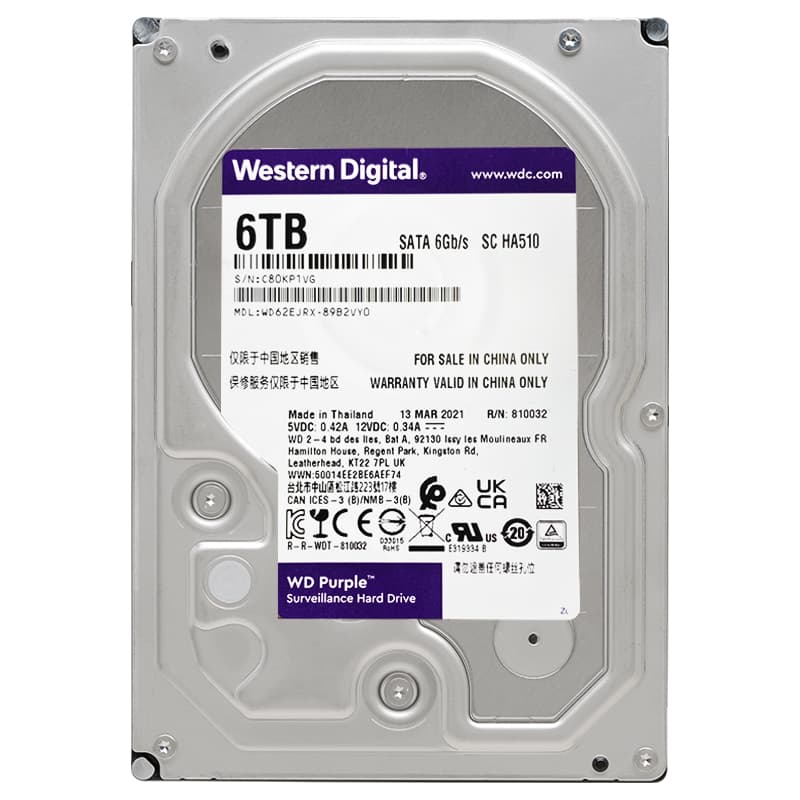 هارد 6ترابایت WD وسترن دیجیتال گارانتی اصلی