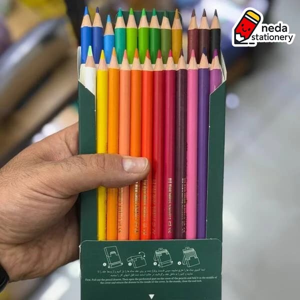 مداد رنگی آریا آرتیست ۲۴ رنگ — تصویر ۲