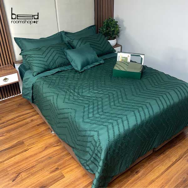 روتختی کاوری خامه دوزی سبز تیره