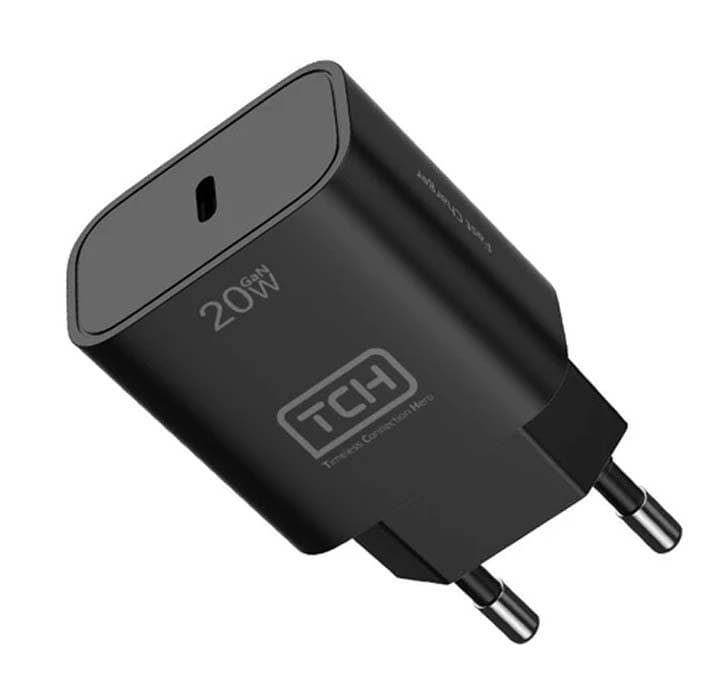 شارژر دیواری 20 وات تی سی اچ مدل TCH CB20 دو پین با 1 خروجی USB-C با گارانتی 18 ماهه شرکتی — تصویر ۶