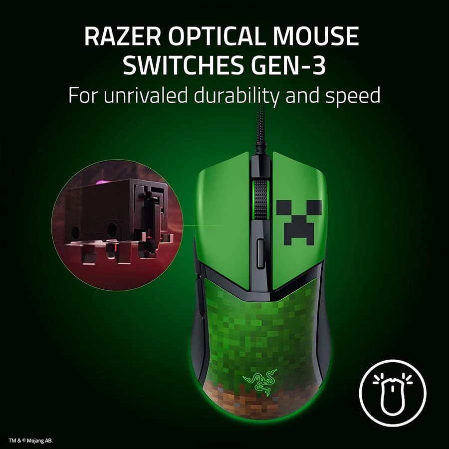 موس گیمینگ ریزر RAZER Cobra Minecraft ED — تصویر ۴