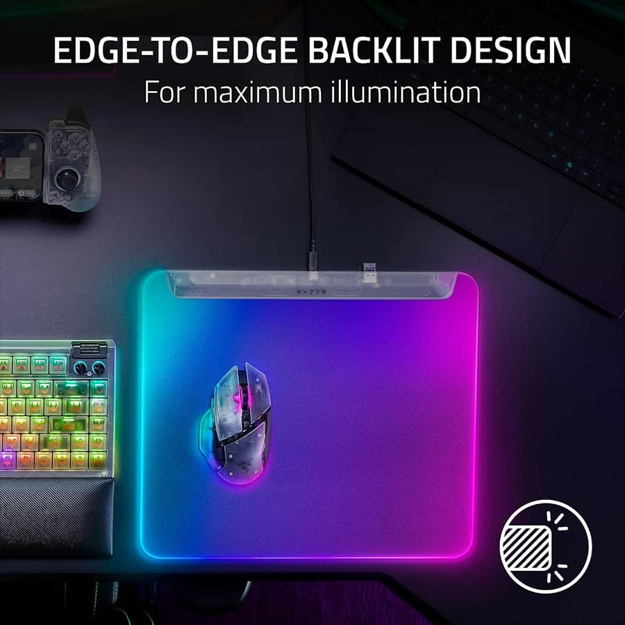 موس پد گیمینگ ریزر Razer Firefly V2 pro Phantom White ED — تصویر ۲