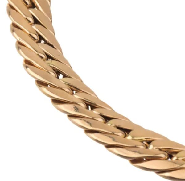 دستبند طلا 18 عیار زنانه دوست خوب مدل کارتیه حصیری کد dk150 — تصویر ۲