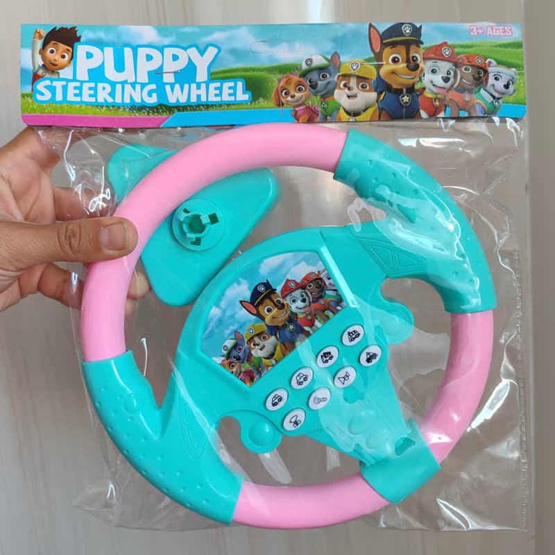 اسباب بازی ناب سل مدل فرمان موزیکال طرح سگ های نگهبان کد PUPPY STEERING WHEEL — تصویر ۴