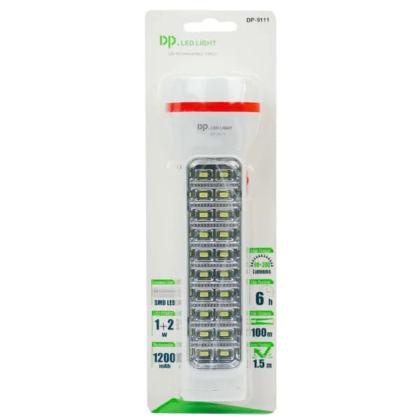 چراغ قوه شارژی DP.LED Light DP-9111 — تصویر ۲