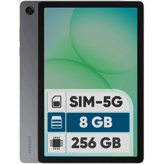تبلت 11 اینچ سامسونگ مدل Galaxy Tab A11 Plus 5G، ظرفیت 256 گیگابایت و رم 8 گیگابایت، قابلیت پشتیبانی از سیم کارت، رزولوشن دوربین 8 مگاپیکسل – مشکی