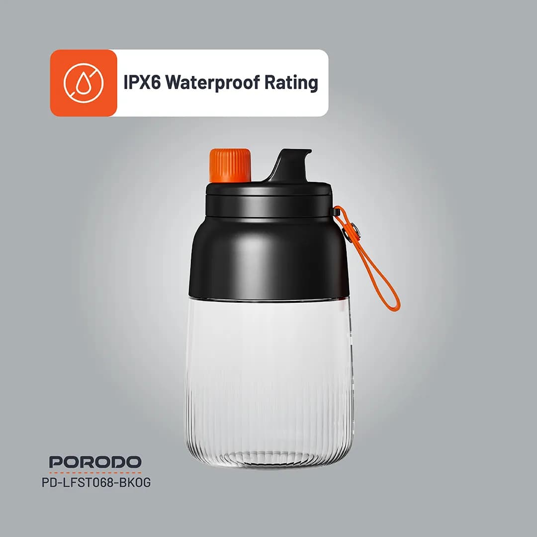مخلوط‌کن شارژی و اسموتی‌ساز پرودو Porodo Lifestyle Blend & Sip Portable Blender PD-LFST068-BK0G‏ — تصویر ۴