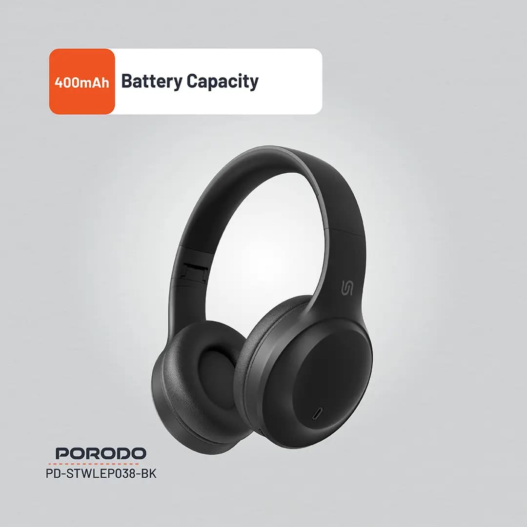 هدست بی سیم پرودو مدل Porodo Soundtec Primo Wireless Headphone — تصویر ۳