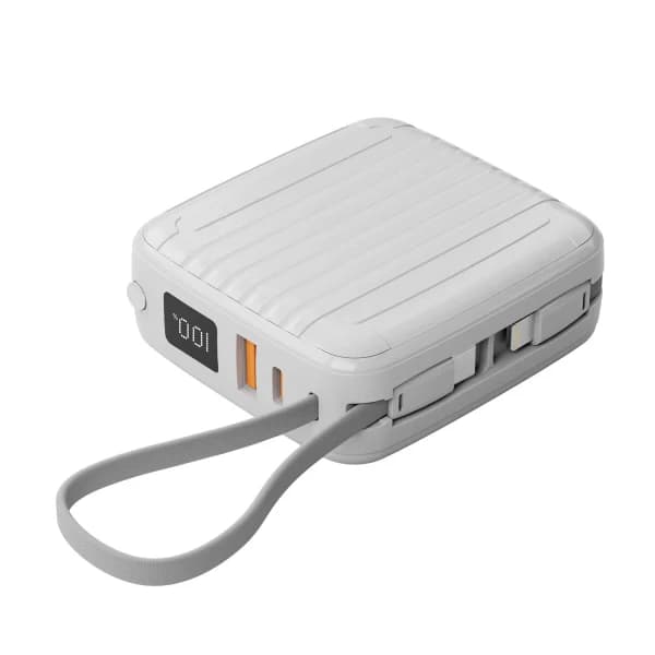 پاوربانک وایرلس مگ سیف 10000 هزار 20 وات همراه با کابل تایپ سی و لایتنینگ پرودو Porodo Magsafe Power Bank 10000mAh PD 20W PD-PBFCH041