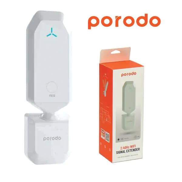 تقویت کننده سیگنال وای فای پرودو مدل Porodo 2.4GHz Wifi Signal Extender PD-24GWFE-WH — تصویر ۲