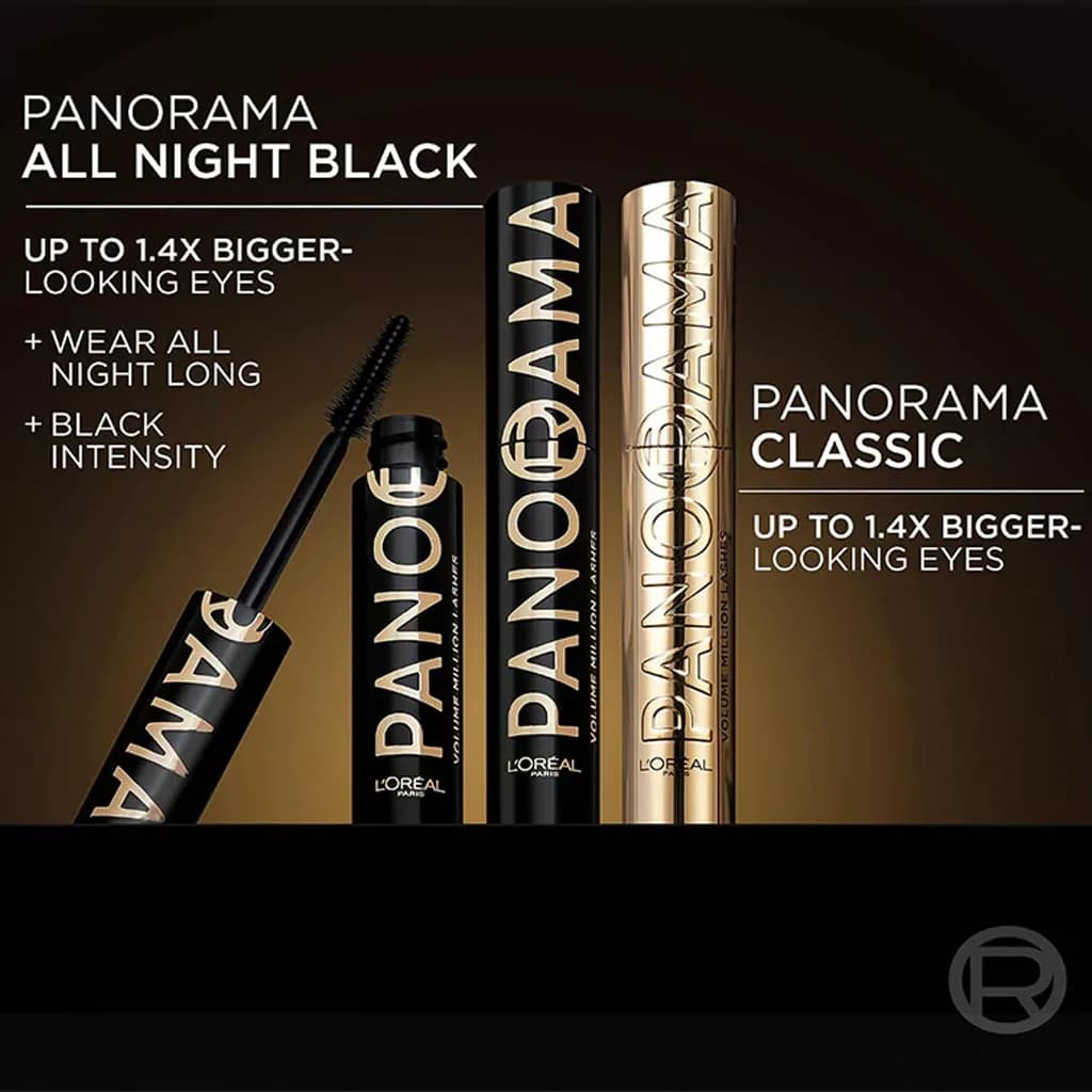 ریمل پانوراما لوریل مشکی NIGHT BLACK( لورآل ) پاناروما L’Oréal Panorama Mascara — تصویر ۷