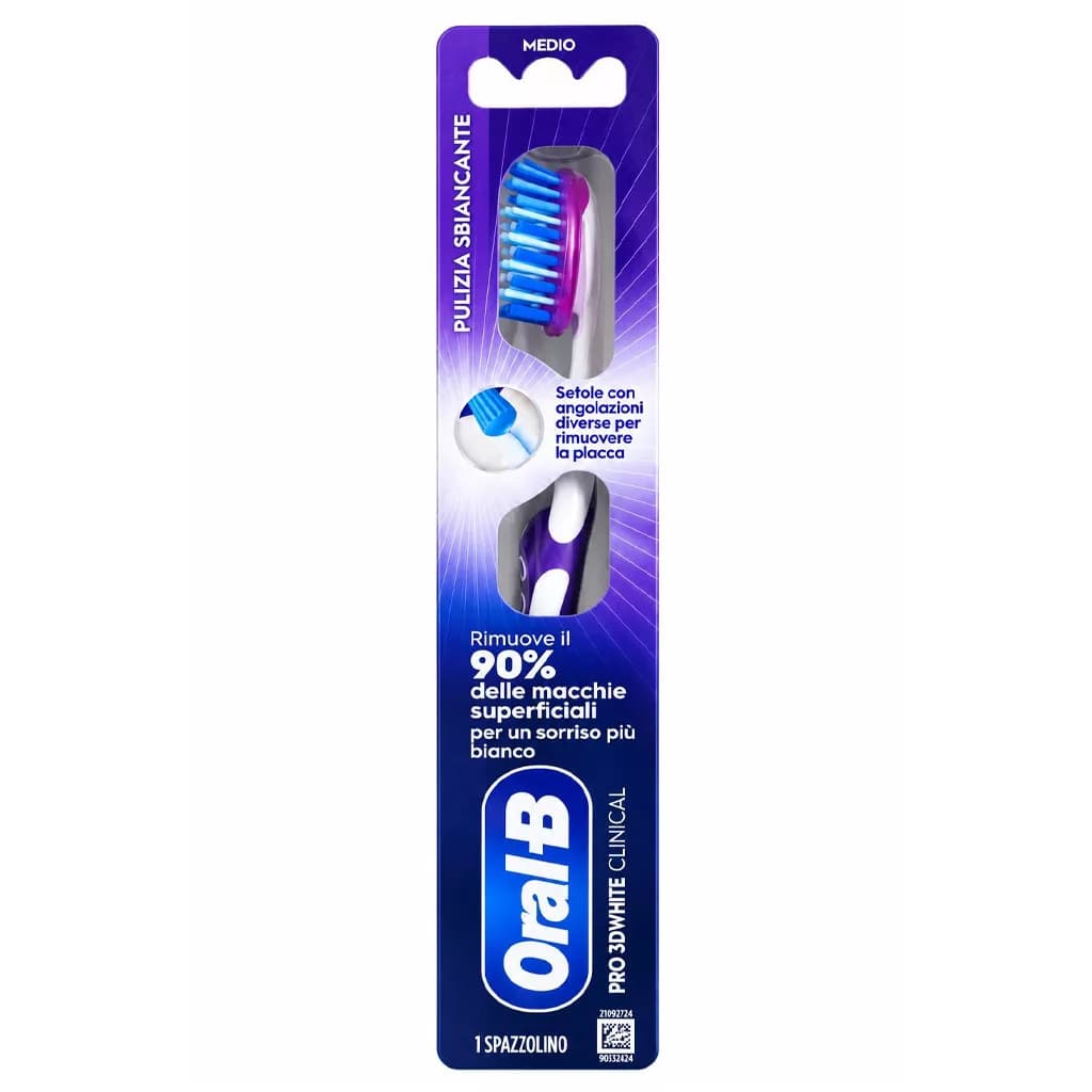 مسواک اورال بی کلینیکال PRO-3D WHITE مدیوم MEDIUM Oral-B CLINICAL