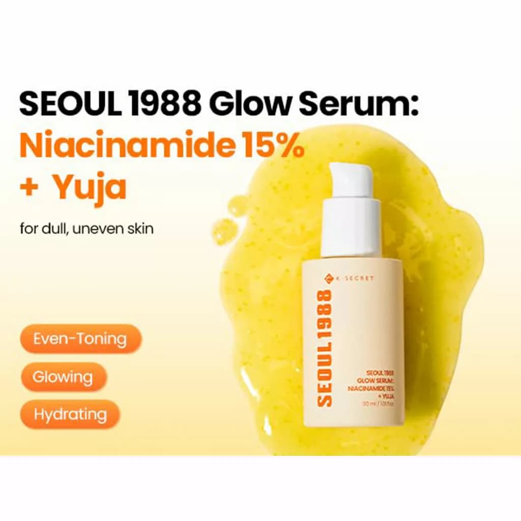 سرم نیاسینامید 10% یوجا سئول 1988 ضدلک و ضدجوش K-SECRET 1988 SEOUL روشن‌کننده، آبرسان و تقویت‌کننده سد پوستی — تصویر ۲
