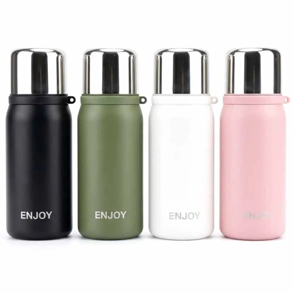 فلاسک ENJOY درب استیل حجم 500 میل بدنه فلزی