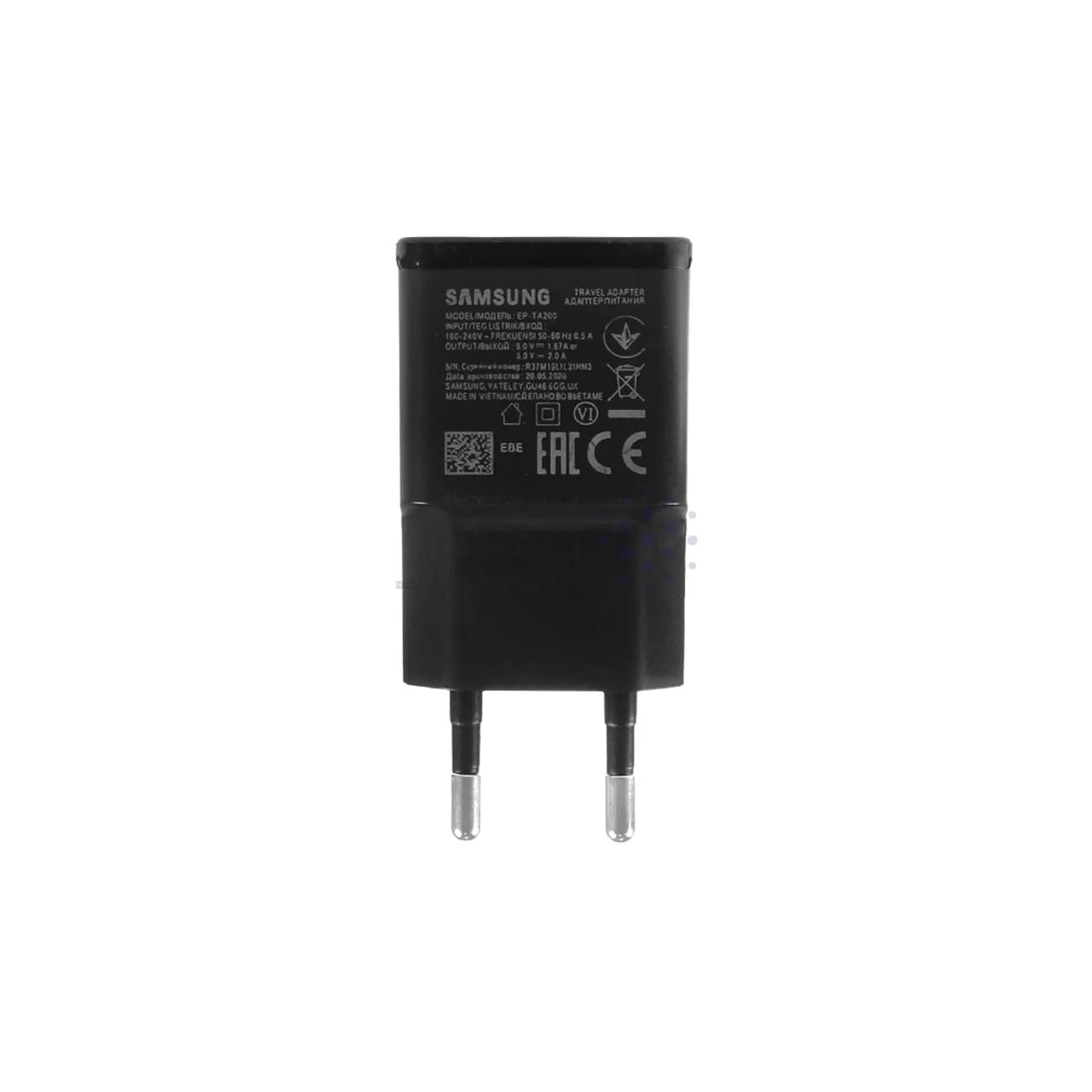 شارژر دیواری سرکارتنی فست تک پورت Samsung مدل S10 – مشکی (گارانتی شش ماهه نیکان همراه) — تصویر ۲