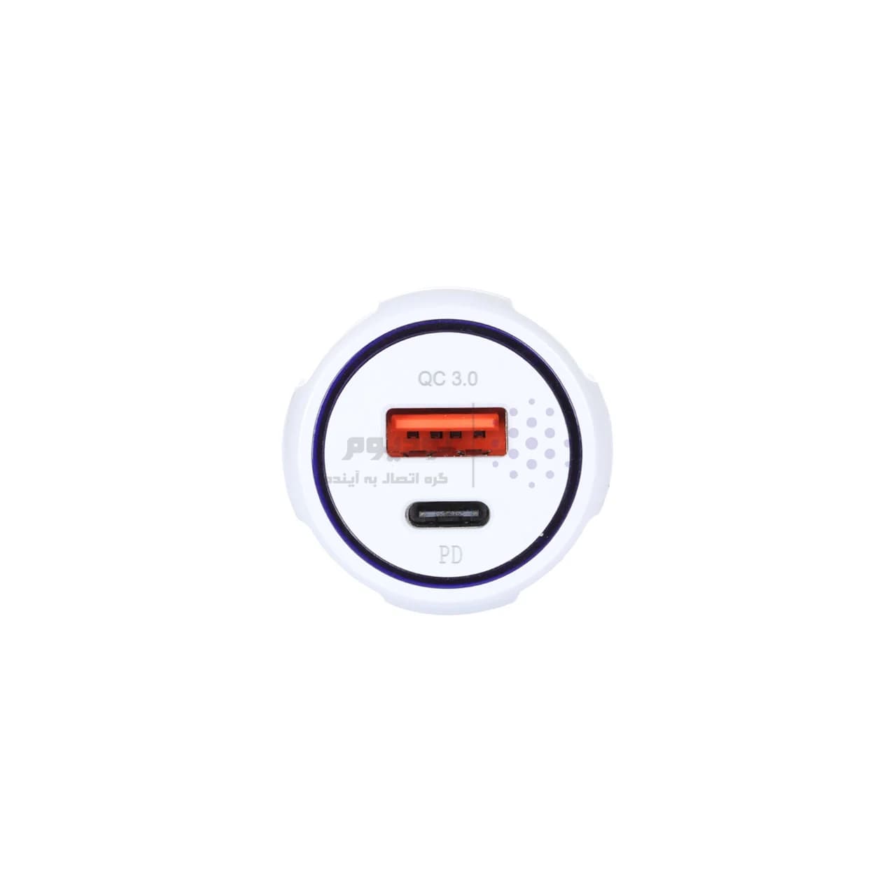 شارژر فندکی فست و PD دو پورت مدل TE-348PD 18W – سفید — تصویر ۴