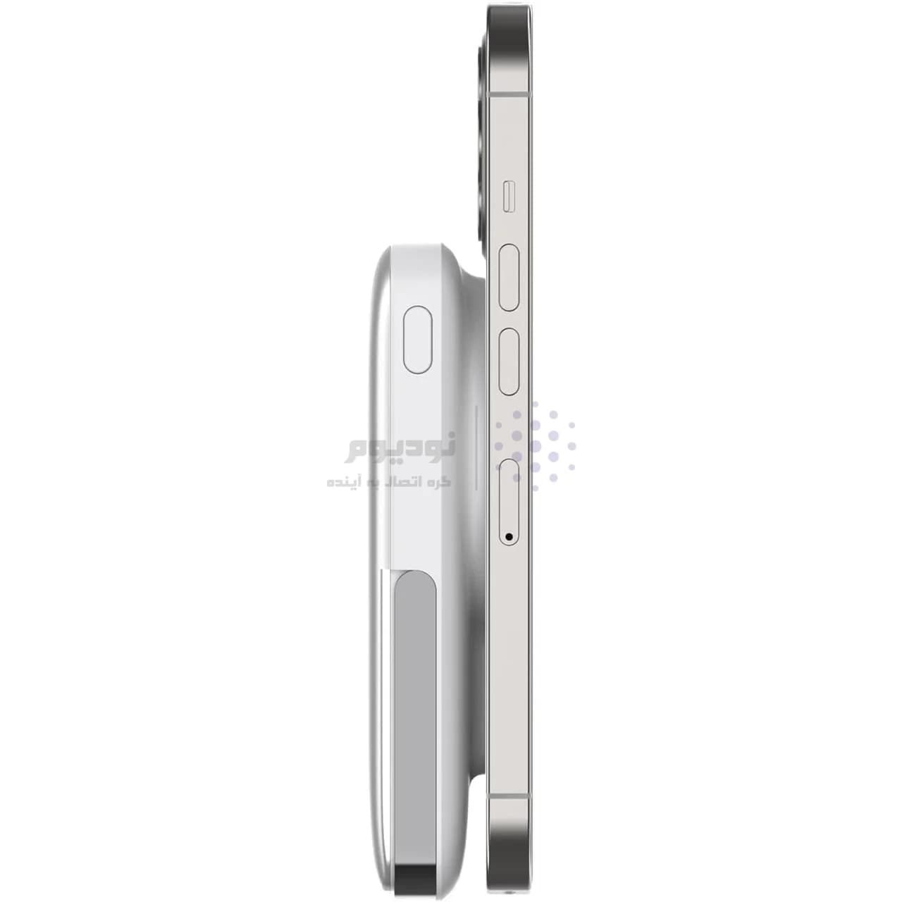 پاوربانک و شارژر وایرلس PD و فست شارژ Wiwu 10000Ah مدل Elite Wi-P018 – سفید (گارانتی شش ماهه شرکتی) — تصویر ۳