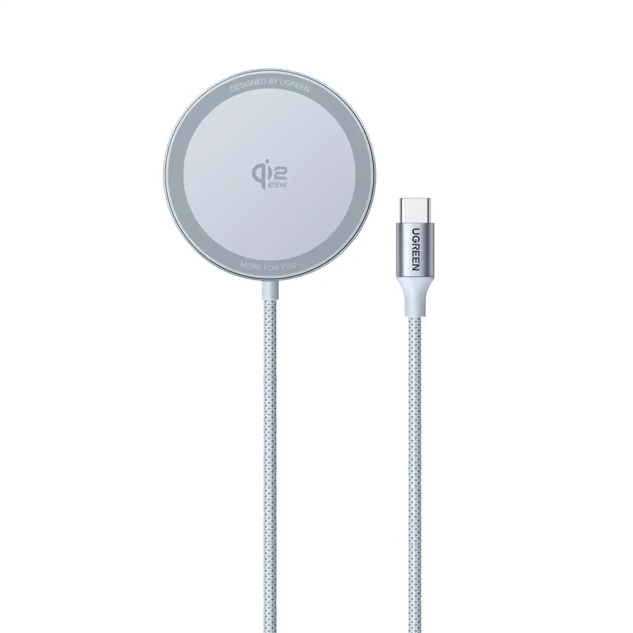شارژر وایرلس UGREEN مدل MagFlow W753 25W – آبی روشن (گارانتی 18 ماهه آسان پیشرو)(55959)