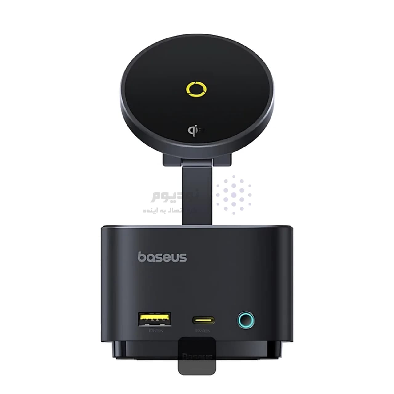 هاب 7 پورت و شارژر وایرلس Baseus مدل MagPro II BS-OH122 – خاکستری (گارانتی آونگ) — تصویر ۳