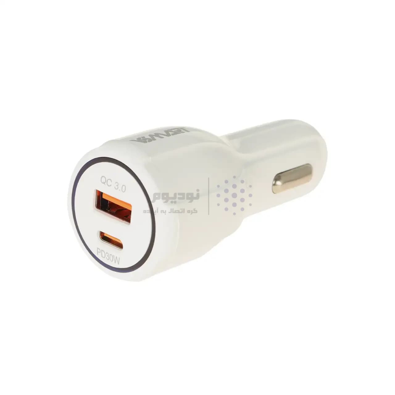 شارژر فندکی PD و فست دو پورت V-Smart مدل VS-17 55W – سفید – BSA — تصویر ۳