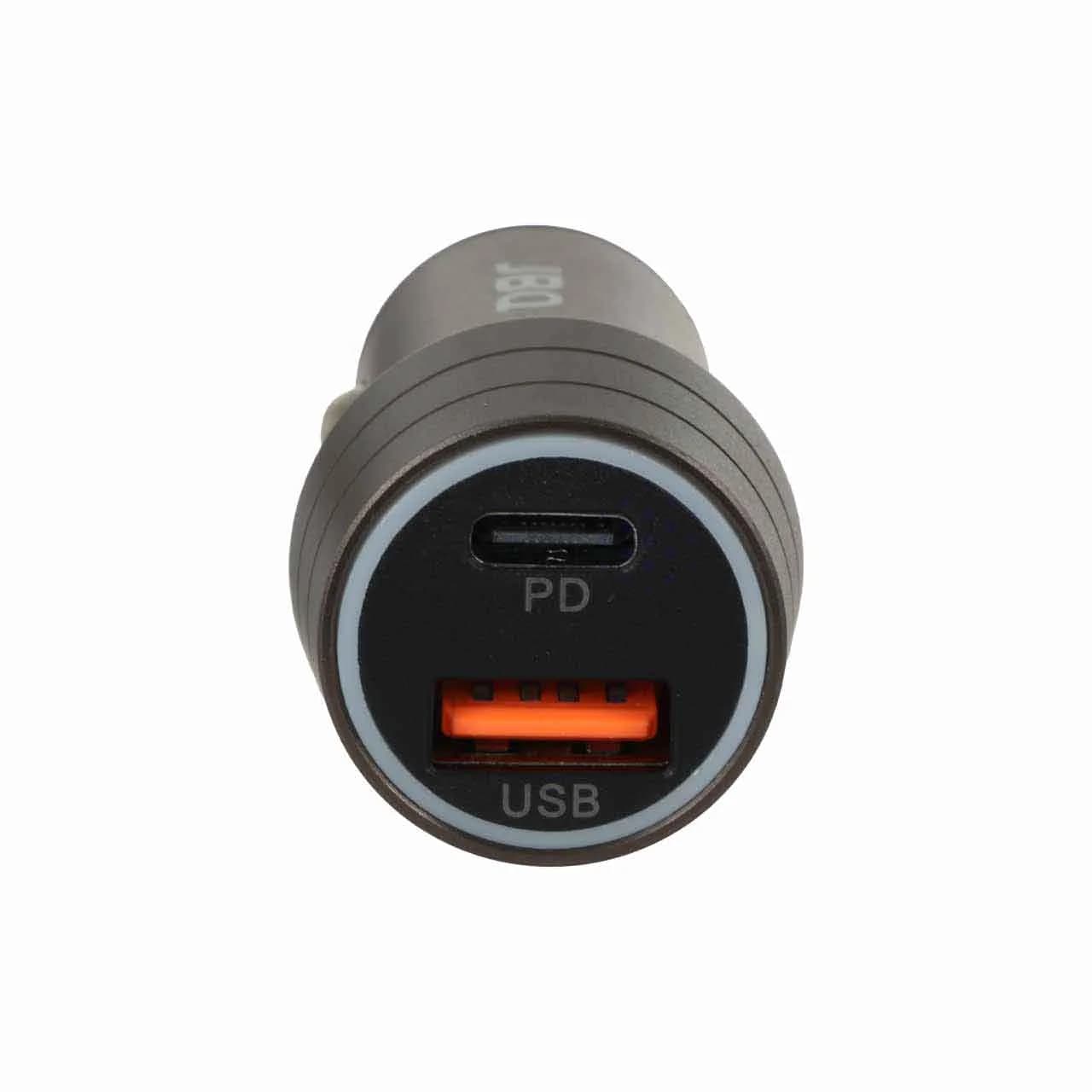 شارژر فندکی فست و PD دو پورت JBQ مدل CC-420Ci 48W همراه با کابل Type-C to Lightning – خاکستری (گارانتی یکساله رصاصی) — تصویر ۴