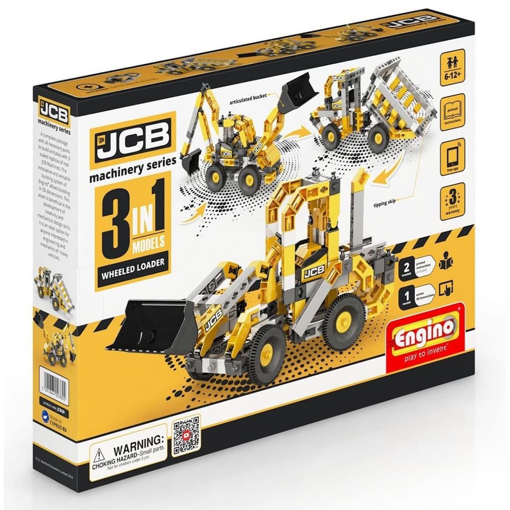 ساختنی Engino مدل 3 در 1 ماشین های عمرانی JCB
