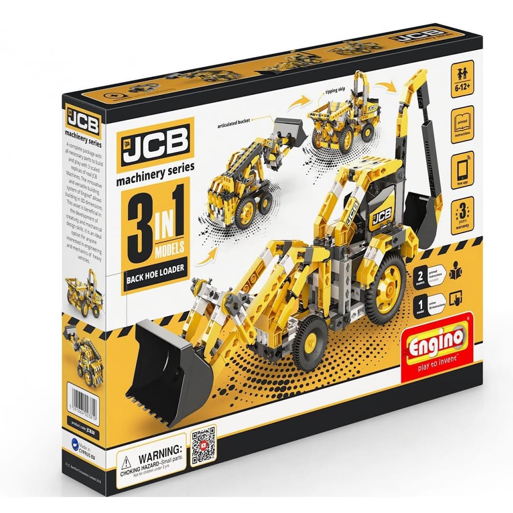 ساختنی Engino مدل 3 در 1 ماشین های راه سازی JCB