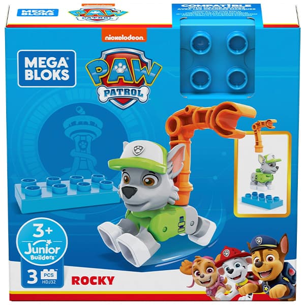 ست ساختنی MEGA BLOKS مدل PAW PATROL FIGURES ROCKY — تصویر ۶
