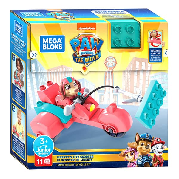 ست ساختنی MEGA BLOKS مدل PAW PATROL LIBERTY’S CITY SCOOTER — تصویر ۳