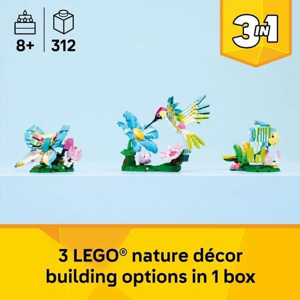 لگو سری کریتور مدل Wild Animals: Colorful Hummingbird کد 31384 — تصویر ۳