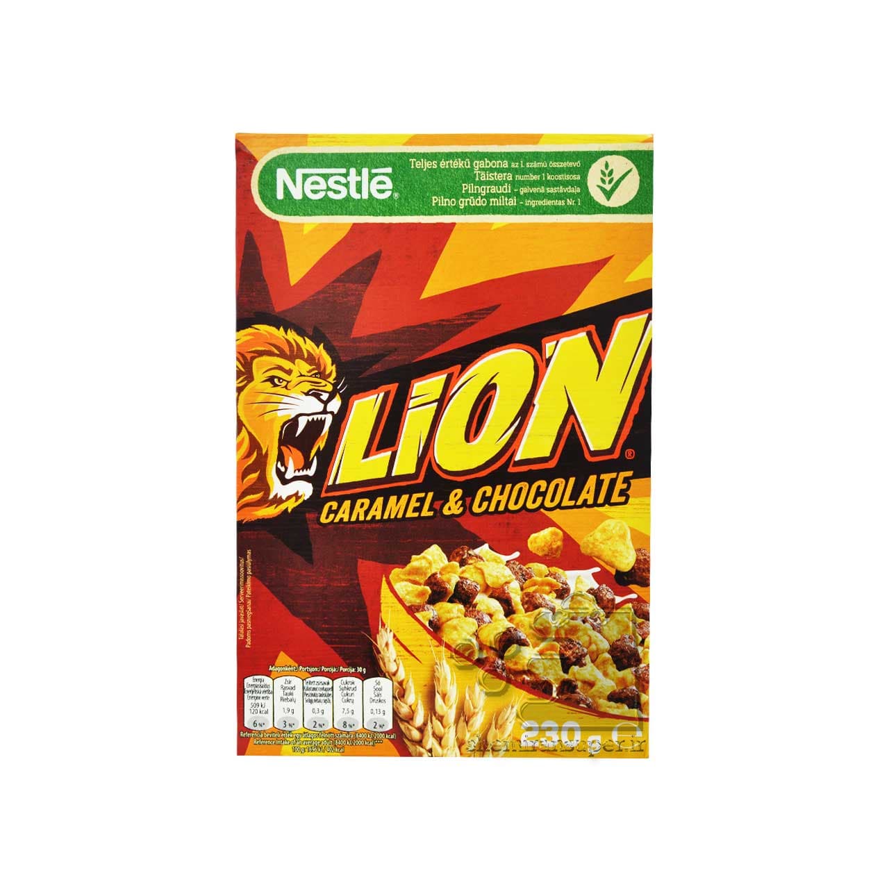 غلات صبحانه کارامل و شکلاتی ۲۳۰ گرم لاین نستله – nestle