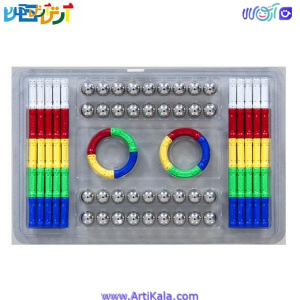 مگ آهنربایی مدل بسته خمیده 94 قطعه play magnet — تصویر ۳