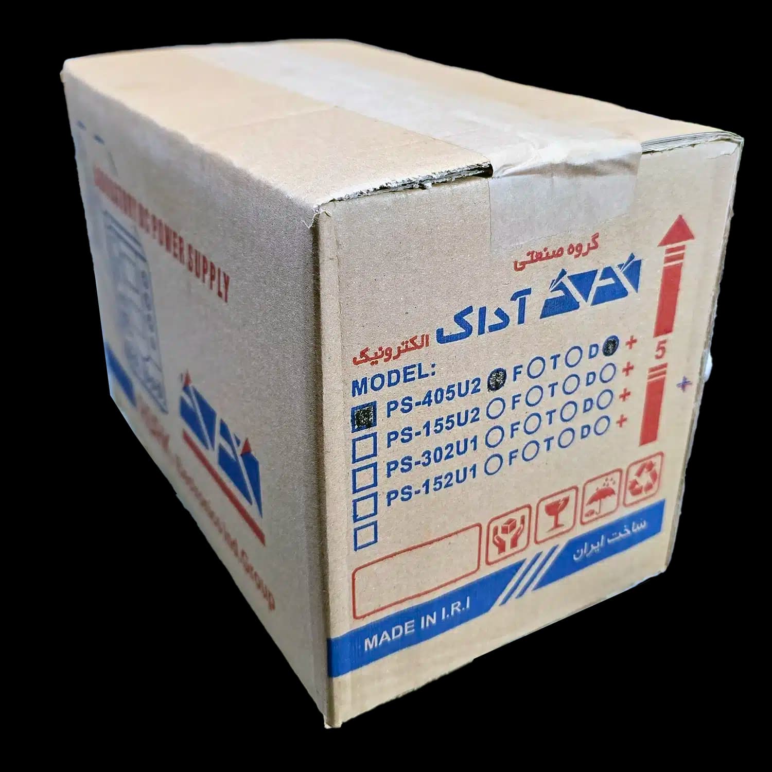 منبع تغذیه 40 ولت 5 آمپر ترانسی آداک ADAK PS-405U2F PLUS — تصویر ۲