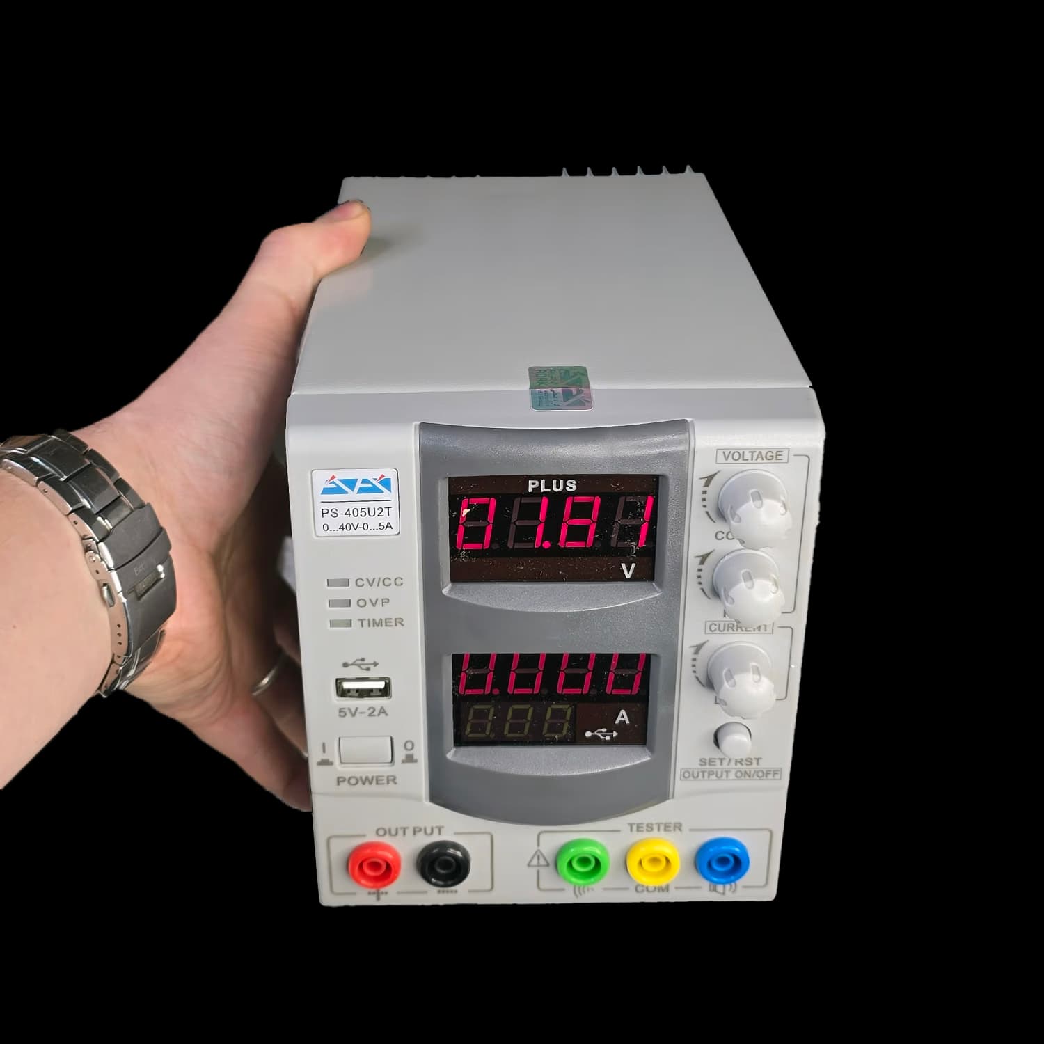 منبع تغذیه 40 ولت 5 آمپر ترانسی آداک ADAK PS-405U2T PLUS — تصویر ۲