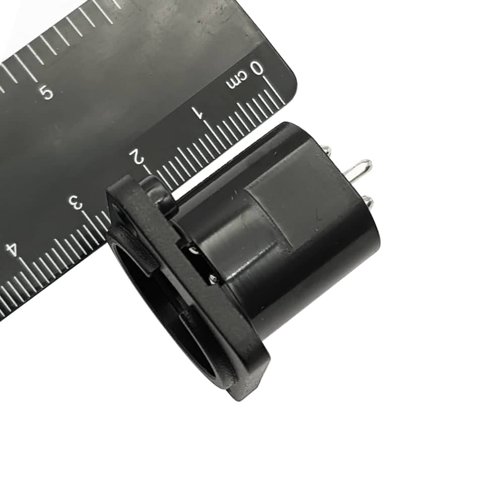 فیش کنون نری رو پنلی پایه روبردی XLR 3Pin Male — تصویر ۵