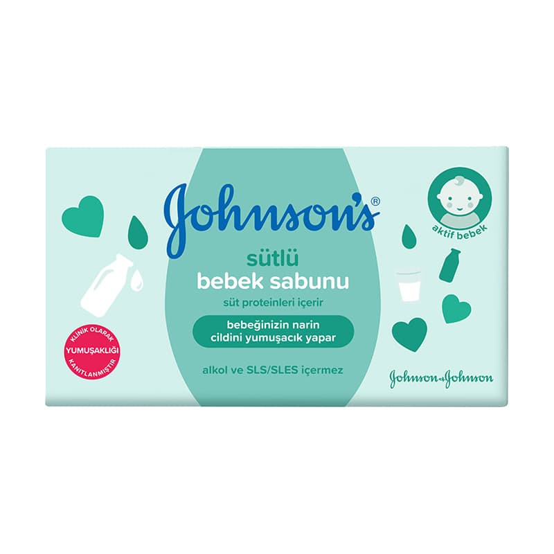 صابون بچه جانسون Johnson’s مدل Sütlü بسته 6 عددی