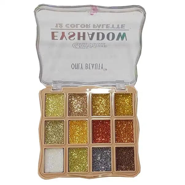 پالت سایه 12 براق و اکلیلی رنگ آنلی بیوتی Only Beauty شماره 02