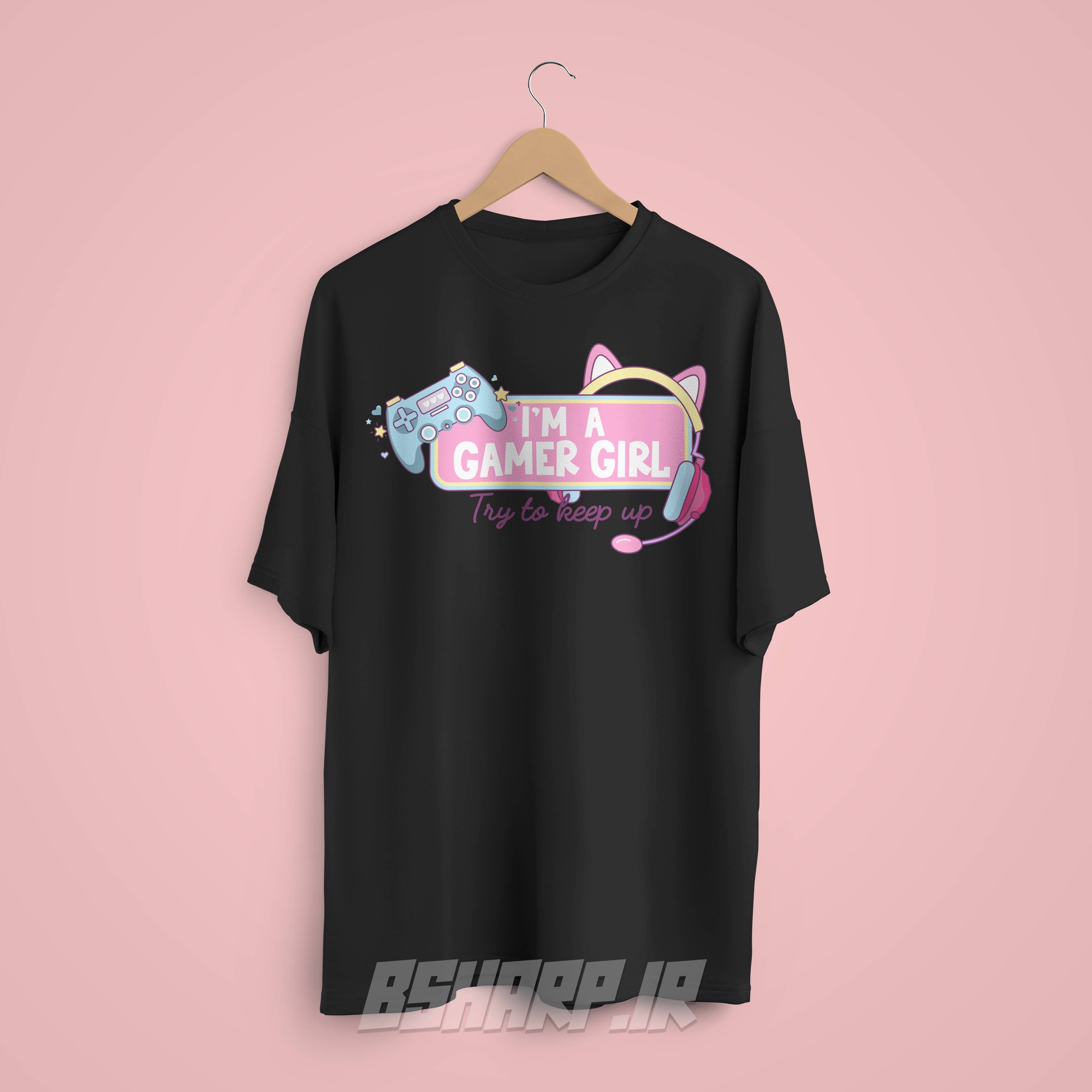 تیشرت Gamer طرح من یک دختر گیمرم — تصویر ۸