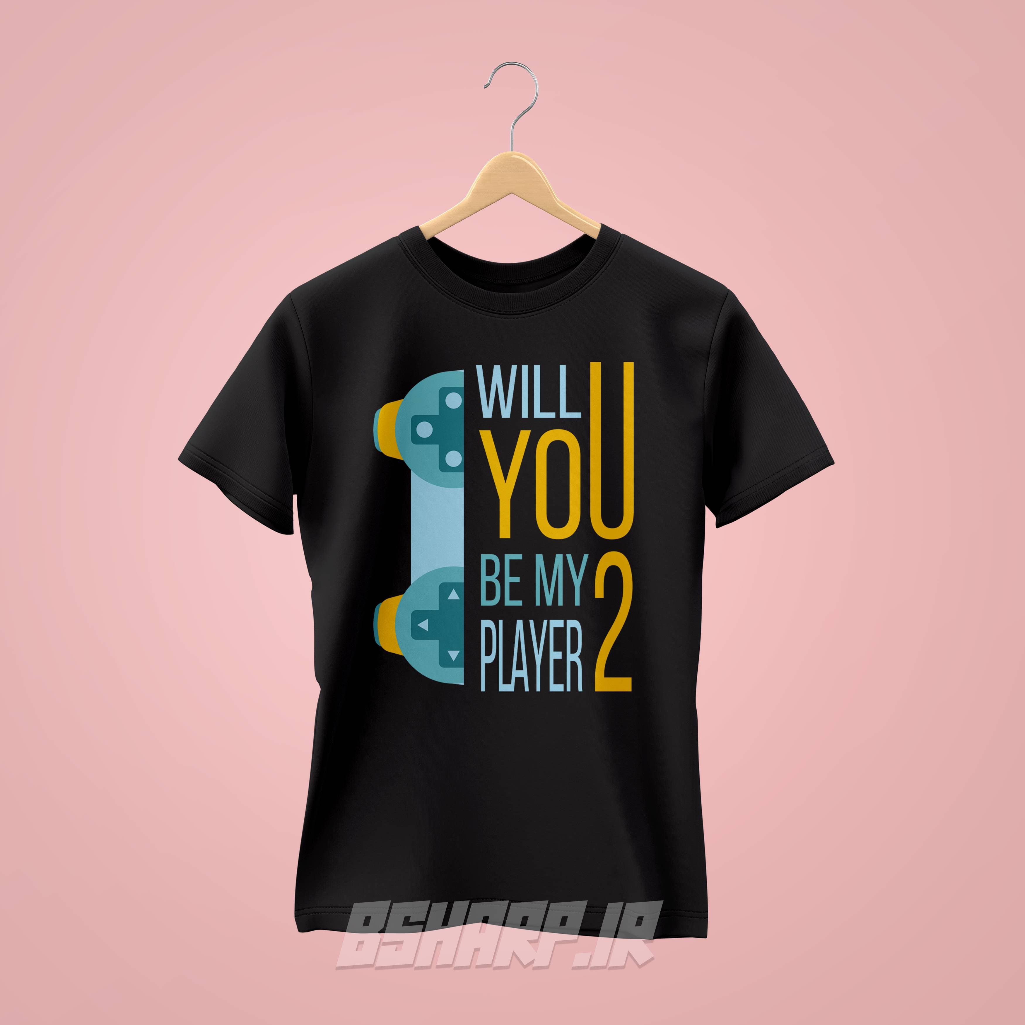 تیشرت Gamer طرح Be My Player 2